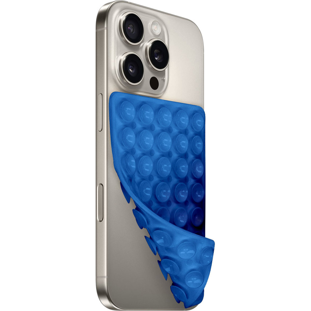 Mobiparts Mobiparts Silicone Sticky Pad - Antislip Mat voor Smartphone - Blauw
