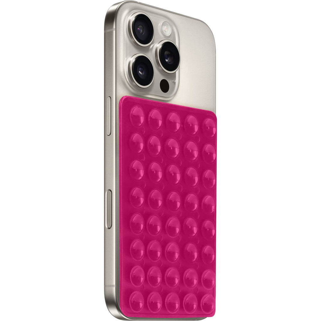 Mobiparts Mobiparts Silicone Sticky Pad - Antislip Mat Smartphone - Magenta