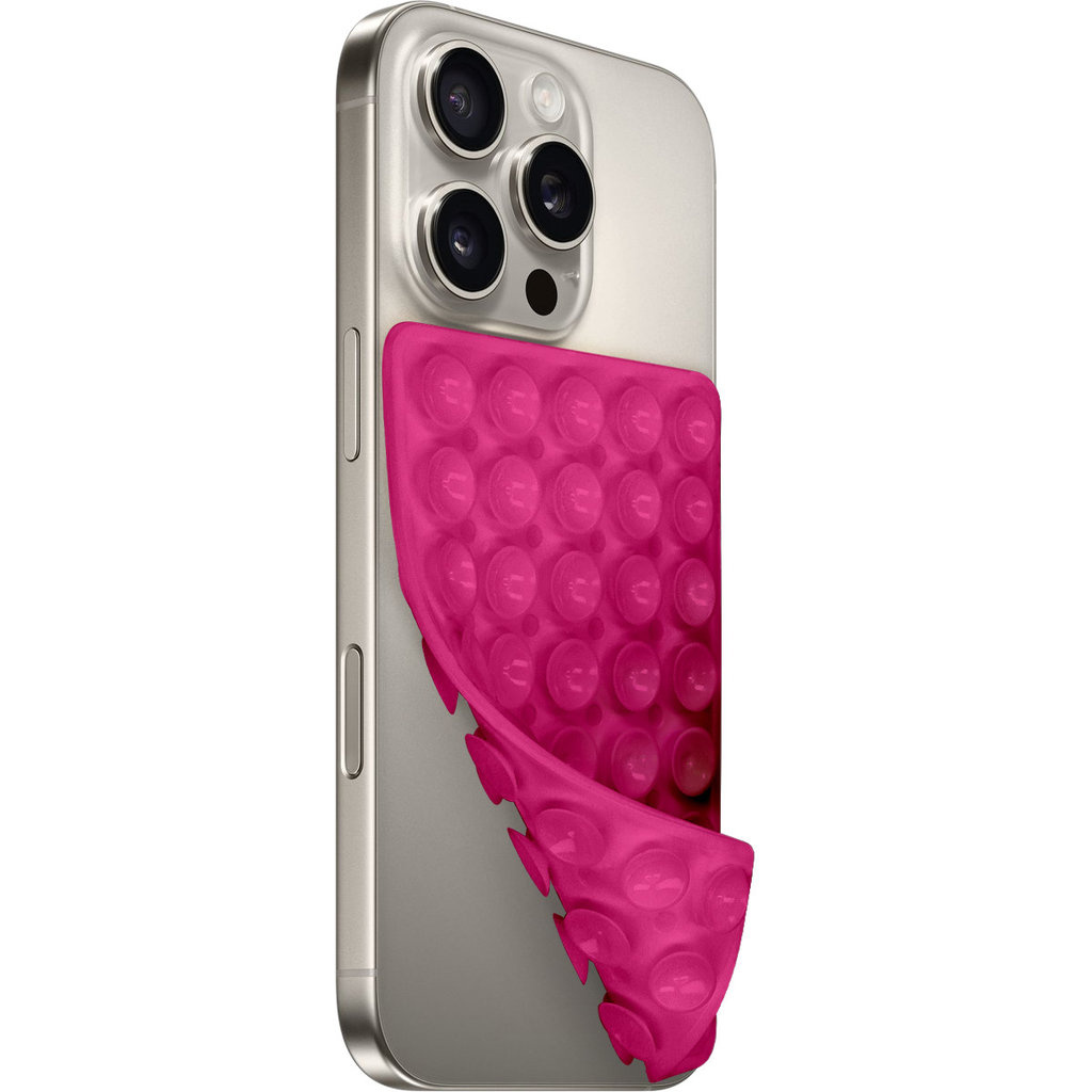 Mobiparts Mobiparts Silicone Sticky Pad - Antislip Mat Smartphone - Magenta