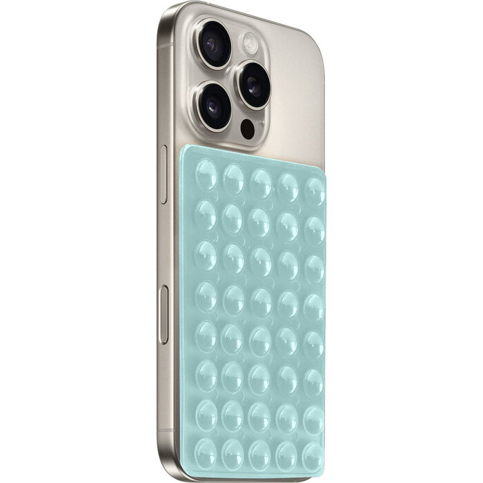 Mobiparts Mobiparts Silicone Sticky Pad Antislip Mat voor Smartphone - Turquoise