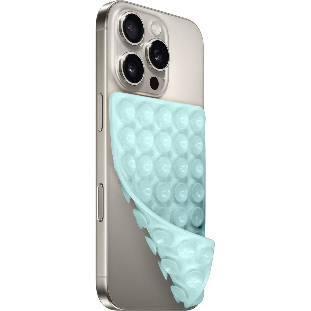 Mobiparts Mobiparts Silicone Sticky Pad Antislip Mat voor Smartphone - Turquoise