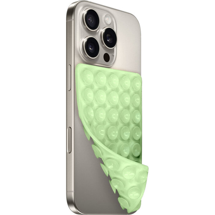 Mobiparts Mobiparts Silicone Sticky Pad - Antislip Smartphone Houder - Groen