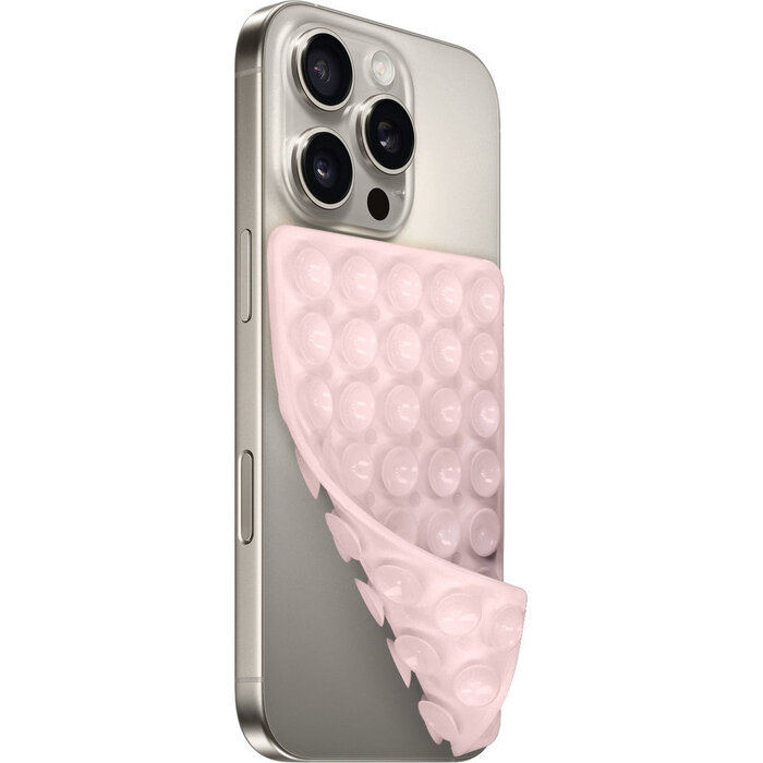 Mobiparts Mobiparts Silicone Sticky Pad - Antislip Matje Smartphone - Lichtroze