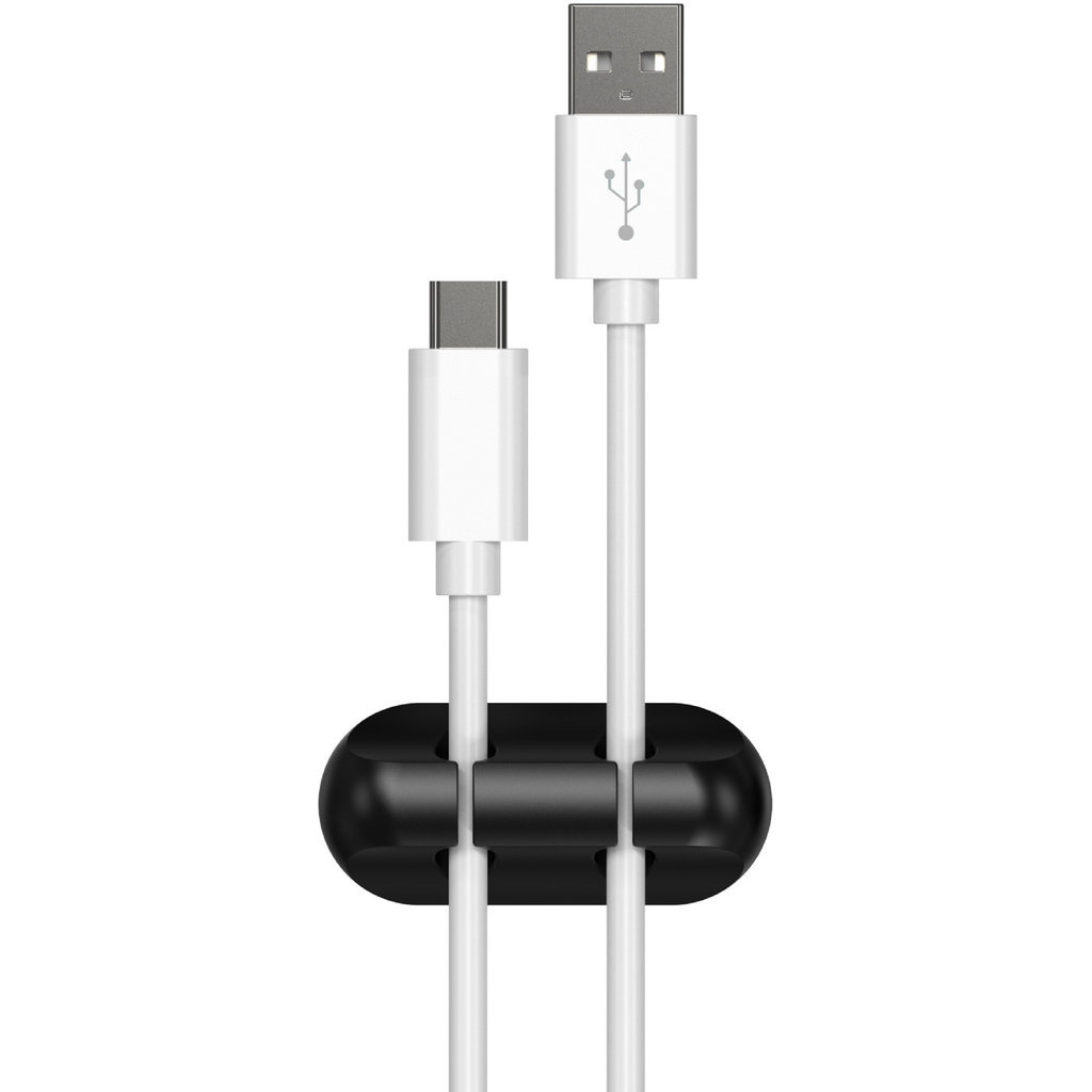 Mobiparts Mobiparts Zelfklevende Kabelhouders - 10-Pack Siliconen Kabelmanagement
