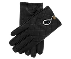 Uunique Uunique Leren Dames Touchscreen Handschoenen - Maat M/L - Zwart