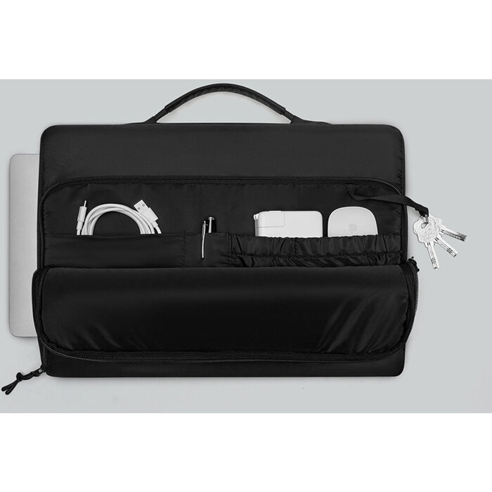 Gaston Luga Gaston Luga Dash Cushioned Briefcase 16" - Black