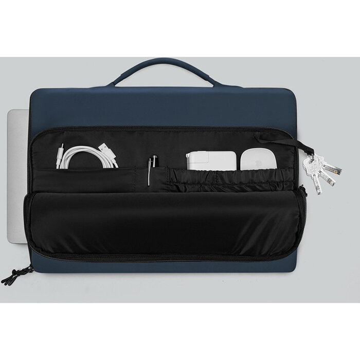 Gaston Luga Gaston Luga Dash Cushioned Briefcase 16" - Dark Blue
