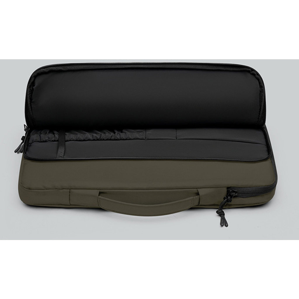 Gaston Luga Gaston Luga Dash Cushioned Briefcase 16" Laptoptas - Olive, foto 3 van 5