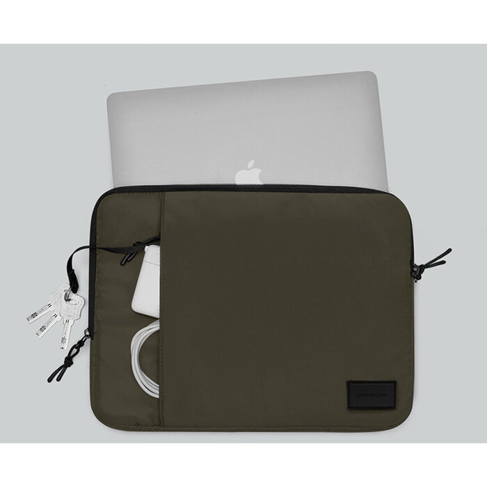 Gaston Luga Gaston Luga Dash Laptophoes 13/14 inch - Olive