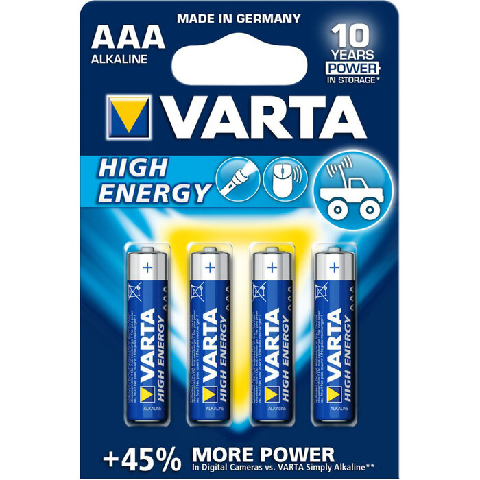 Varta Varta Longlife Power AAA Alkaline Batterijen (4-pack)