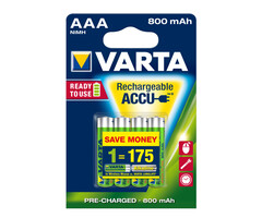 Varta Varta Oplaadbare Batterijen AAA 800mAh - Set van 4 stuks