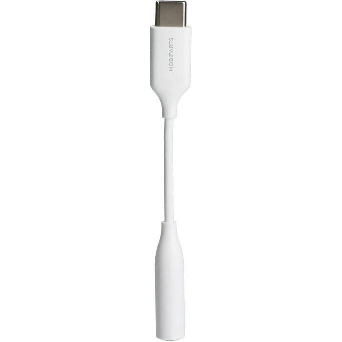 Mobiparts Mobiparts USB-C naar 3.5mm Jack Adapter - Wit
