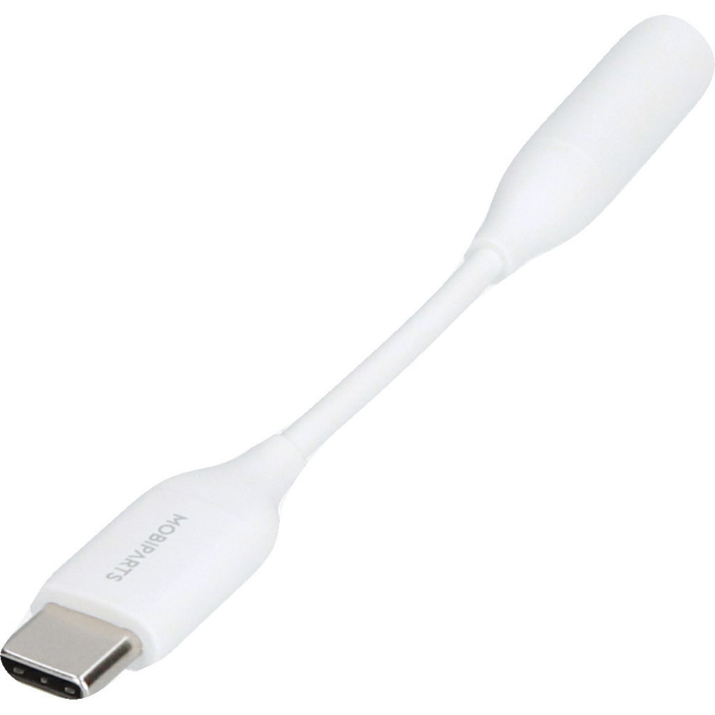 Mobiparts Mobiparts USB-C naar 3.5mm Jack Adapter - Wit