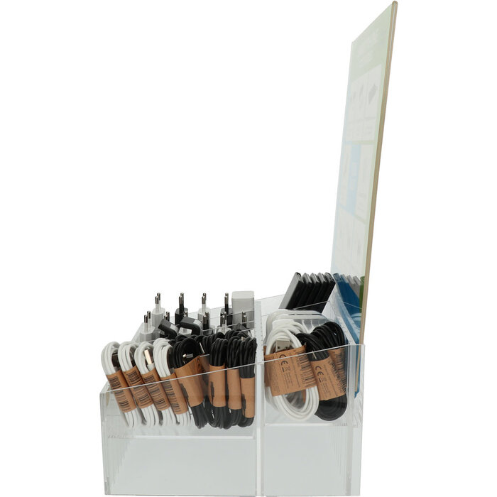 Quick & Easy Quick & Easy Acryl Baliedisplay inclusief 51 GSM Accessoires - Opladers, Kabels & Powerbanks
