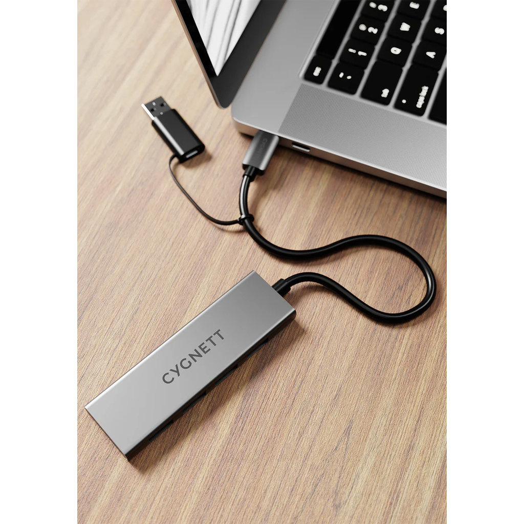 Cygnett Cygnett Unite 4-in-1 USB-C to USB-C and USB-A Hub