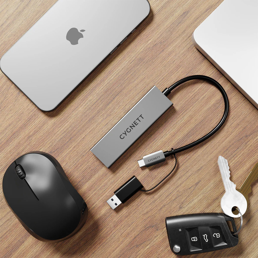 Cygnett Cygnett Unite 4-in-1 USB-C to USB-C and USB-A Hub