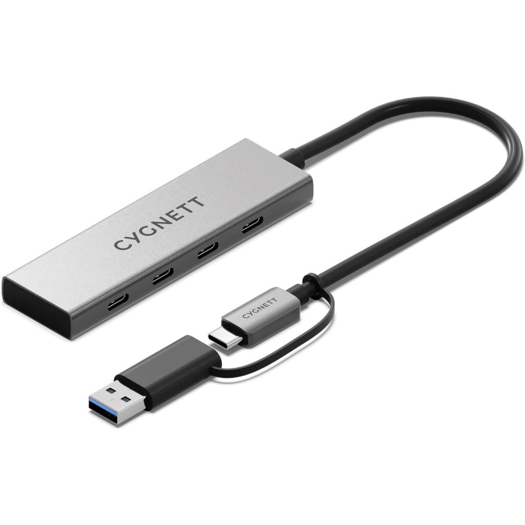 Cygnett Cygnett Unite 4-in-1 USB-C Hub - 10Gbps USB 3.2 Gen 2 Adapter
