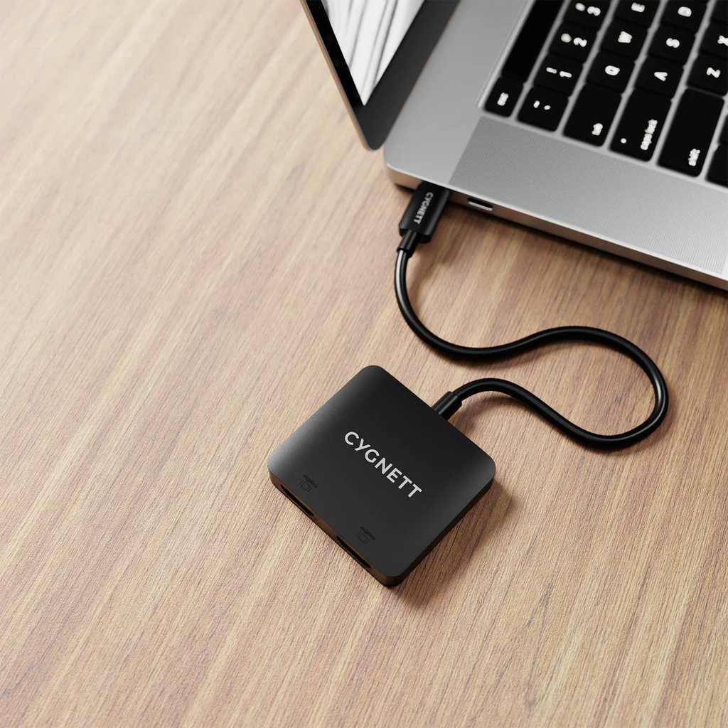 Cygnett Cygnett Unite 2-in-1 USB-C naar Dual HDMI Hub (4K 60Hz)