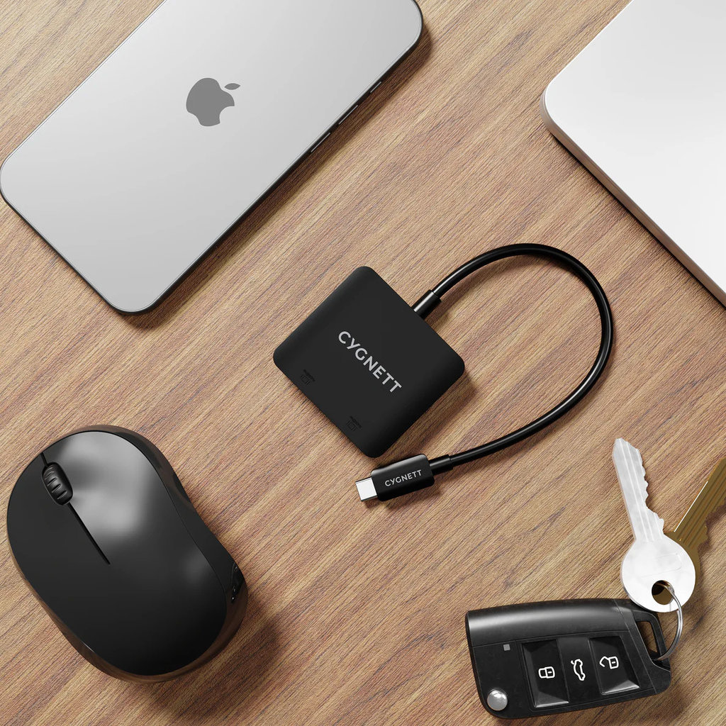 Cygnett Cygnett Unite 2-in-1 USB-C naar Dual HDMI Hub (4K 60Hz)