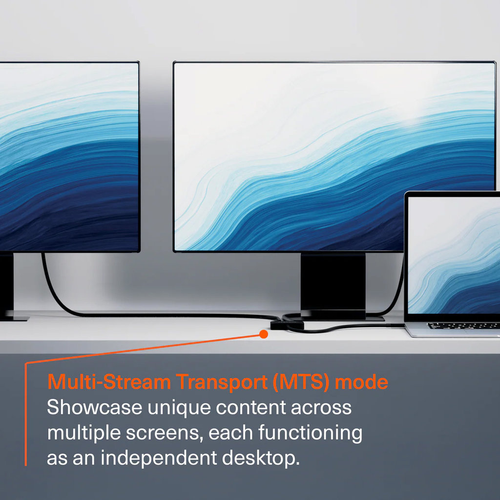 Cygnett Cygnett Unite 2-in-1 USB-C naar Dual HDMI Hub (4K 60Hz)