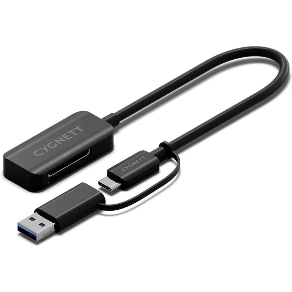 Cygnett Cygnett Unite USB-C naar SD en Micro-SD Kaartlezer Adapter