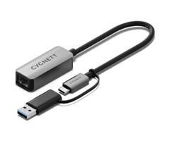 Cygnett Cygnett Unite USB-C naar 2.5Gbps Ethernet Adapter (incl. USB-A adapter)