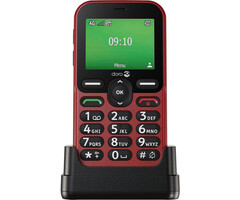 Doro Doro Leva E10 4G Rood - Eenvoudige Telefoon met Oplaadstation