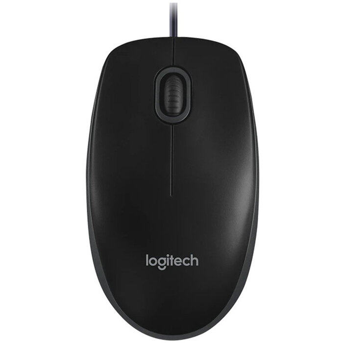 logitech Logitech MK120 Bedrade Desktopset - QWERTY Toetsenbord en Optische Muis - Zwart