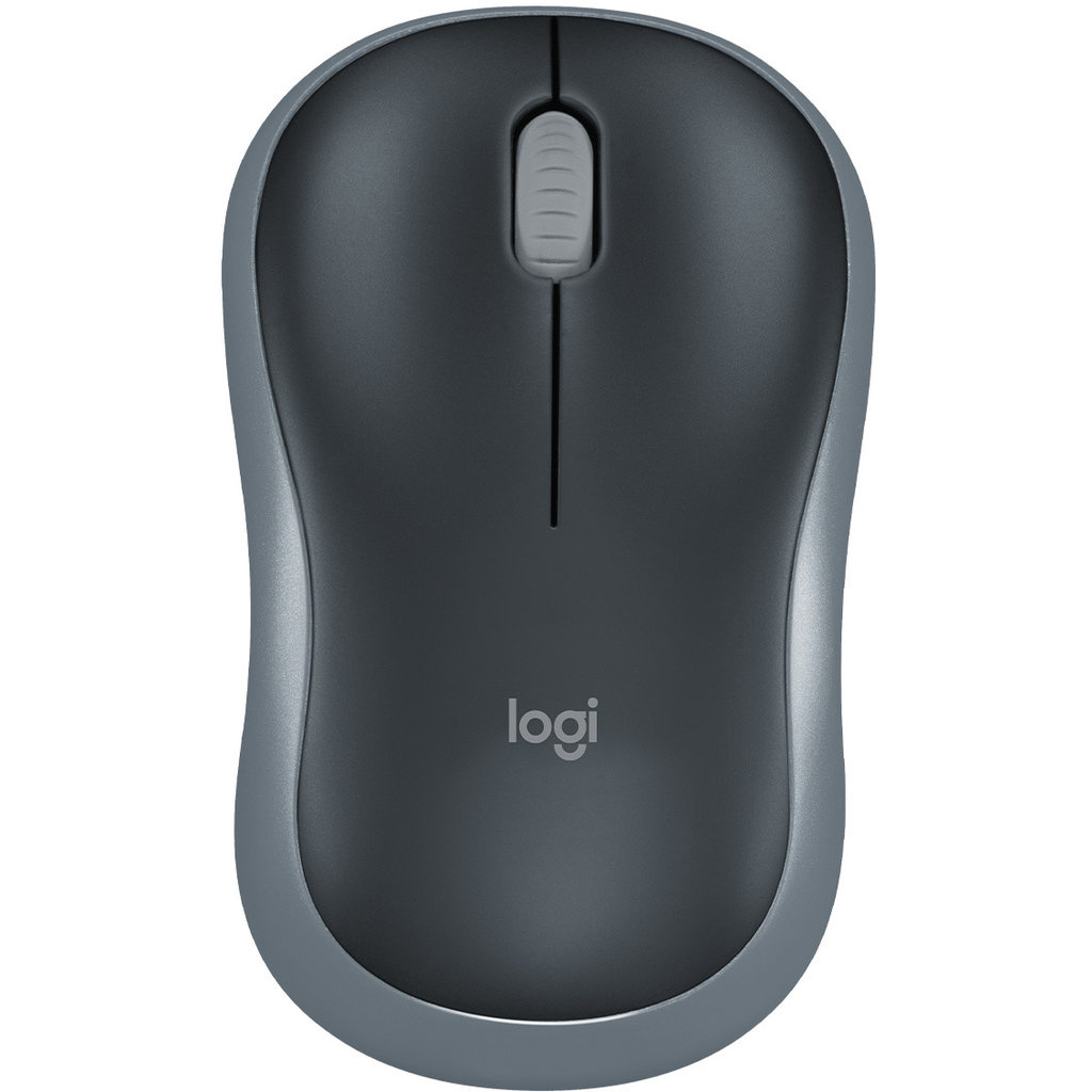 logitech Logitech M185 Draadloze Muis Zwart - USB-ontvanger