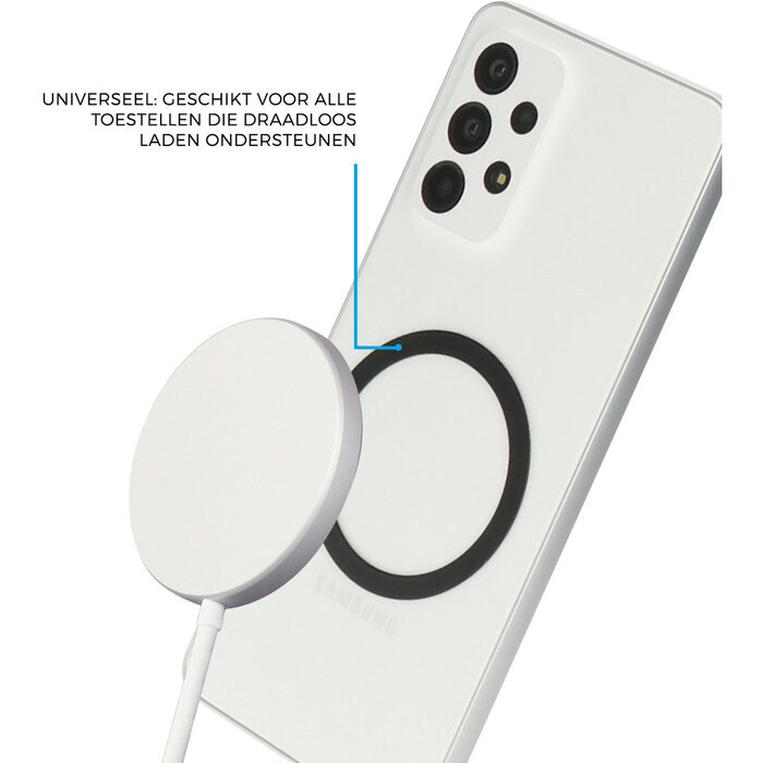 Mobiparts Mobiparts MagSafe compatible Ring Black (2pcs)