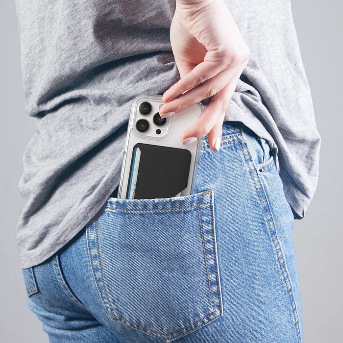 Speck Speck ClickLock Wallet voor MagSafe - Zwart - Geschikt voor 3 kaarten