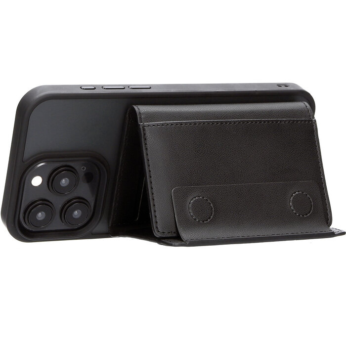 Mobiparts Mobiparts MagSafe Kaarthouder met Standaard voor iPhone - Zwart
