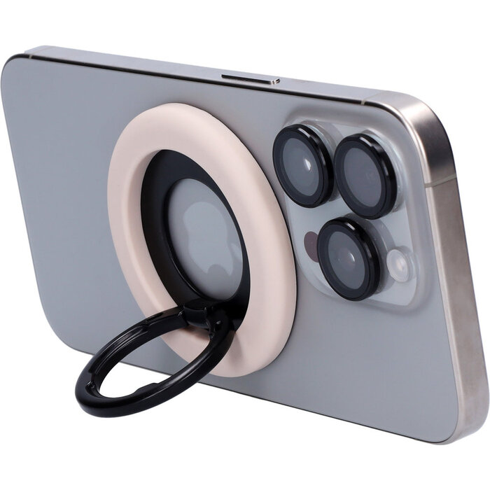 Mobiparts Mobiparts MagSafe Ring met Standaard - Mat Beige