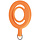 Mobiparts MagSafe Ring met Kabelhouder - Oranje