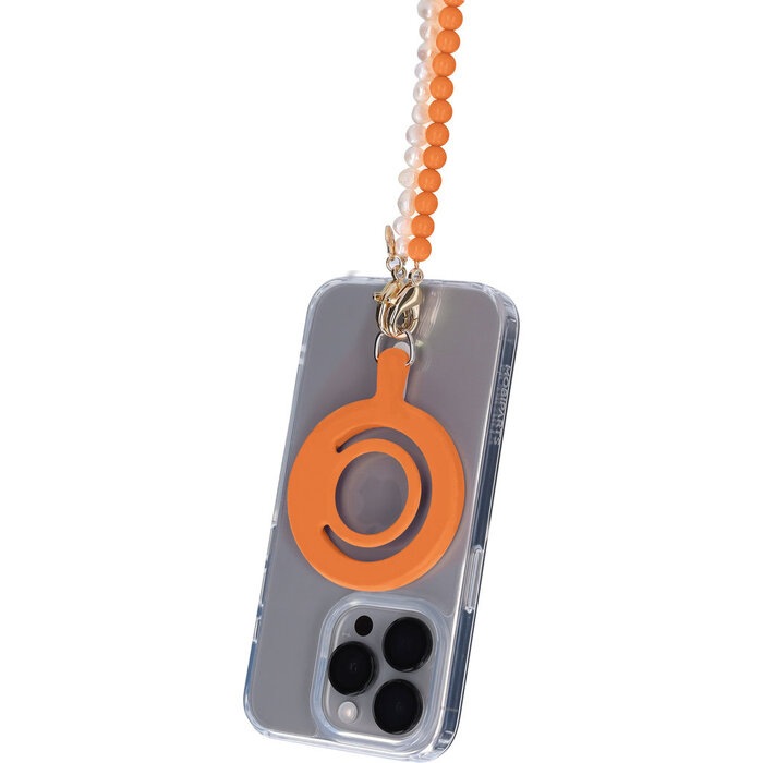 Mobiparts Mobiparts MagSafe Ring met Kabelhouder - Oranje