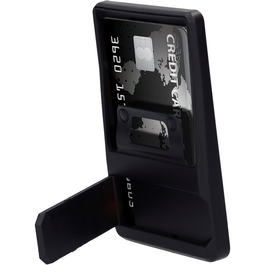 Mobiparts Mobiparts MagSafe Kaarthouder met Standaard voor iPhone - Zwart