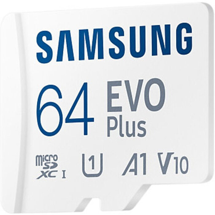 Samsung Samsung MicroSD EVO Plus 64GB 160MB/s geheugenkaart met SD-adapter