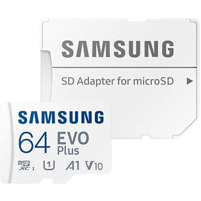 Samsung Samsung MicroSD EVO Plus 64GB 160MB/s geheugenkaart met SD-adapter
