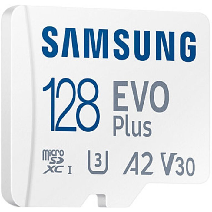 Samsung Samsung MicroSD EVO Plus (2024) 128GB + Adapter (160MB/s Class 10)