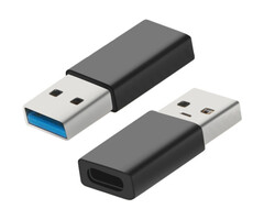 Mobiparts Mobiparts USB-C Female naar USB-A Male Adapter - Zwart