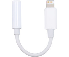 Mobiparts Mobiparts Apple Lightning to 3.5 mm Jack Adapter White (bulk)