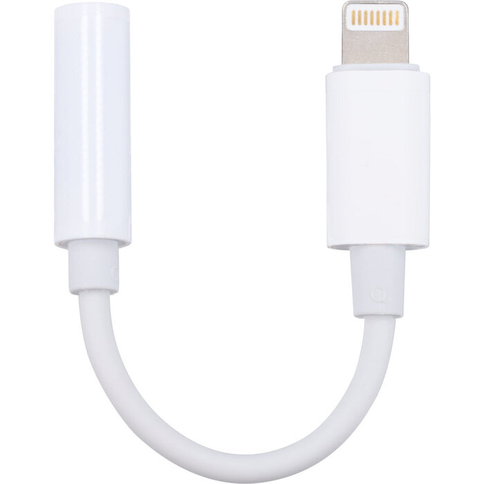 Mobiparts Mobiparts Lightning naar 3.5 mm Jack Adapter - Wit (Bulk)