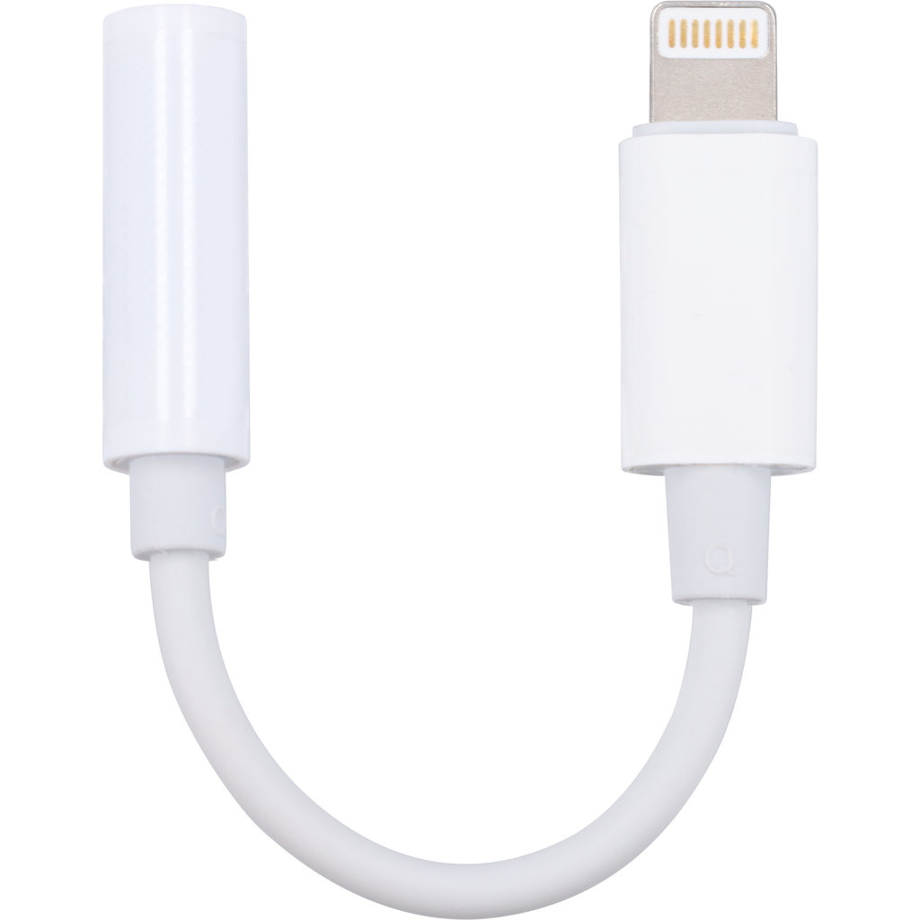 Mobiparts Mobiparts Lightning naar 3.5 mm Jack Adapter - Wit (Bulk)