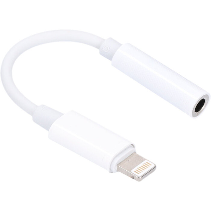 Mobiparts Mobiparts Lightning naar 3.5 mm Jack Adapter - Wit (Bulk)