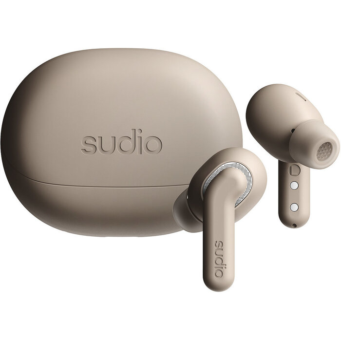 Sudio Sudio E4 Pro In-ear Earbuds met Active Noise Cancelling - Latte
