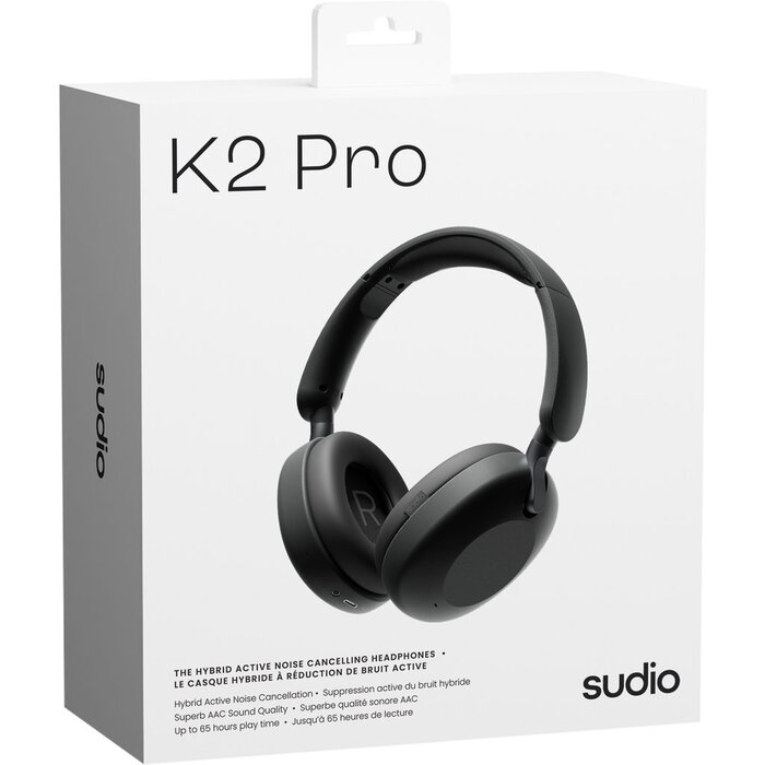 Sudio Sudio K2 Pro Draadloze Over-ear Koptelefoon met ANC - Zwart