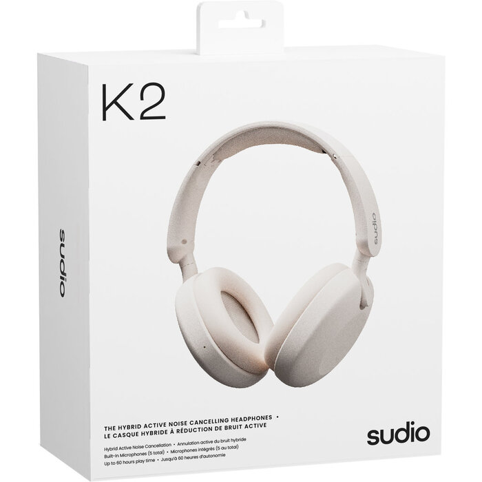Sudio Sudio K2 Draadloze Over-ear Koptelefoon met ANC - Wit