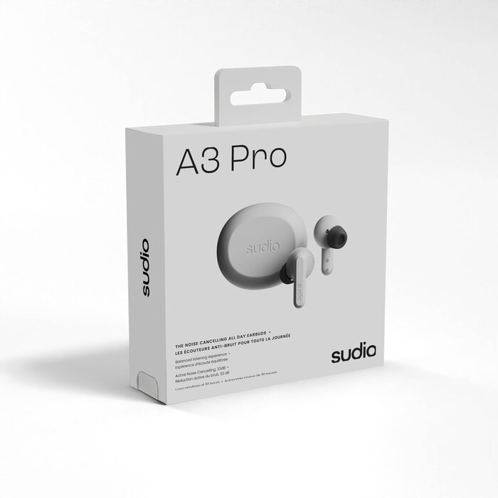 Sudio Sudio A3 Pro Draadloze In-Ear Oordopjes met ANC - Wit