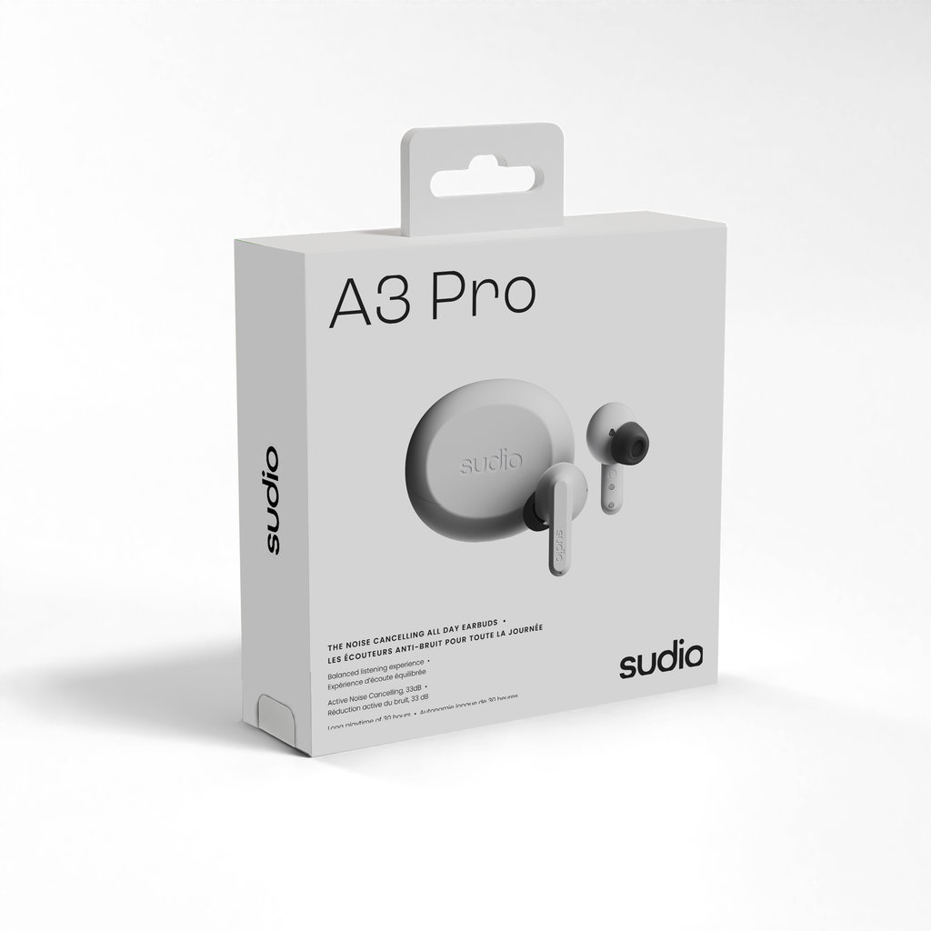 Sudio Sudio A3 Pro Draadloze In-Ear Oordopjes met ANC - Wit
