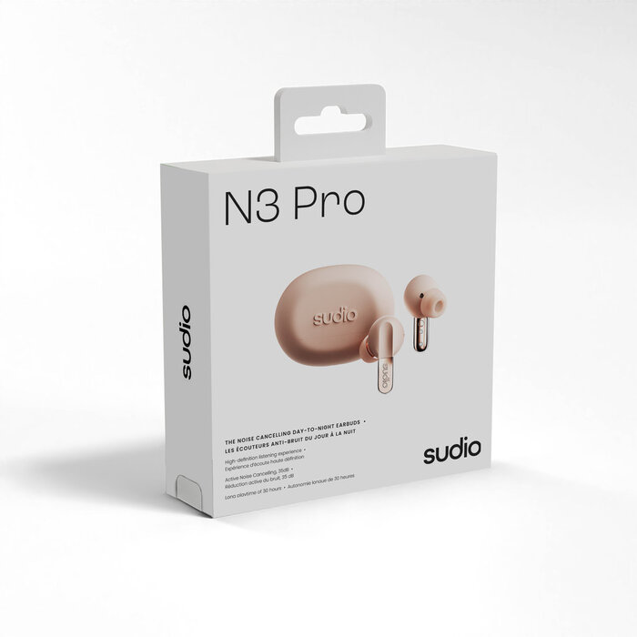 Sudio Sudio N3 Pro Draadloze In-ear Earbuds met ANC - Roze